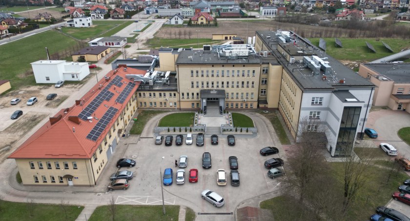 Zdjęcie przedstawia Szpital Ogólny w Wysokiem Mazowieckiem