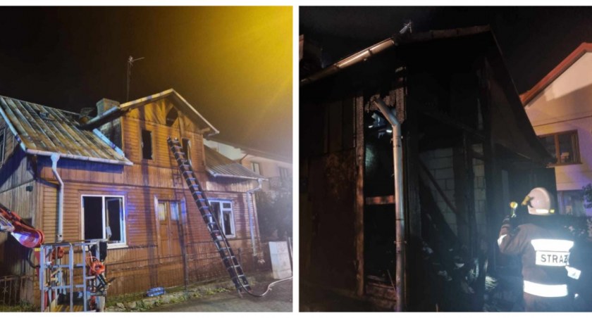 Zdjęcie: Pożar domu w Wysokiem Mazowieckiem