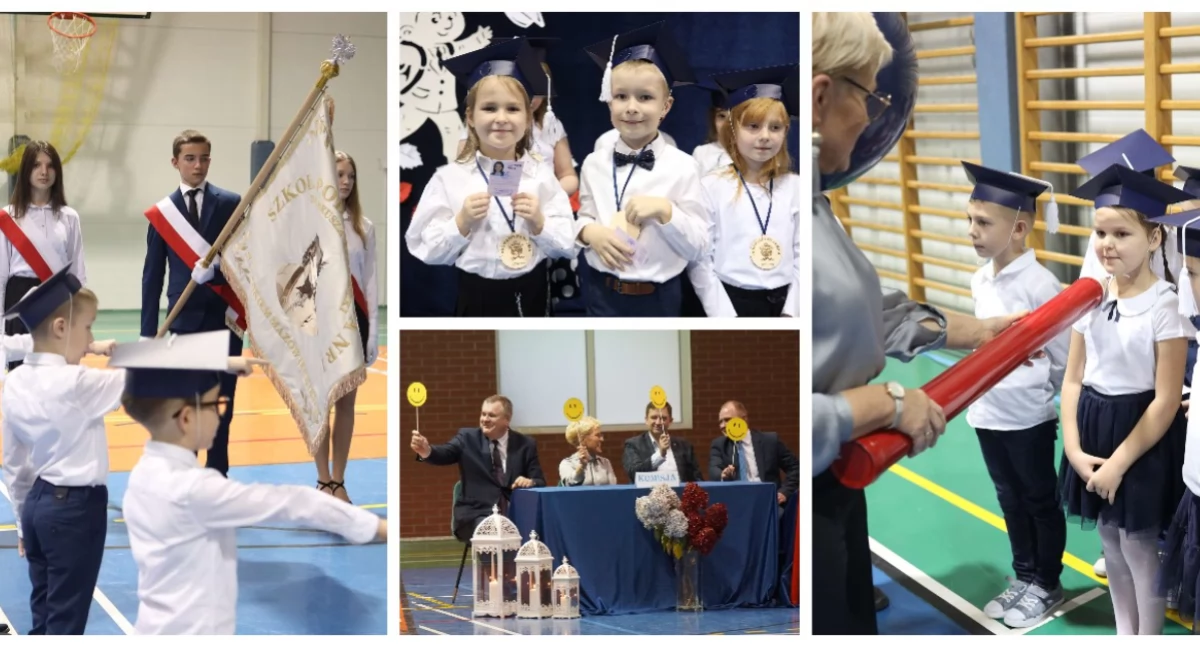 Ślubowanie uczniów klas I w Szkole Podstawowej Nr 1 w Wysokiem Mazowieckiem