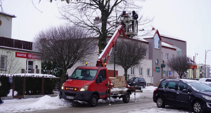 Zdjęcie: Trwa wymiana oświetlenia drogowego w Wysokiem Mazowieckiem