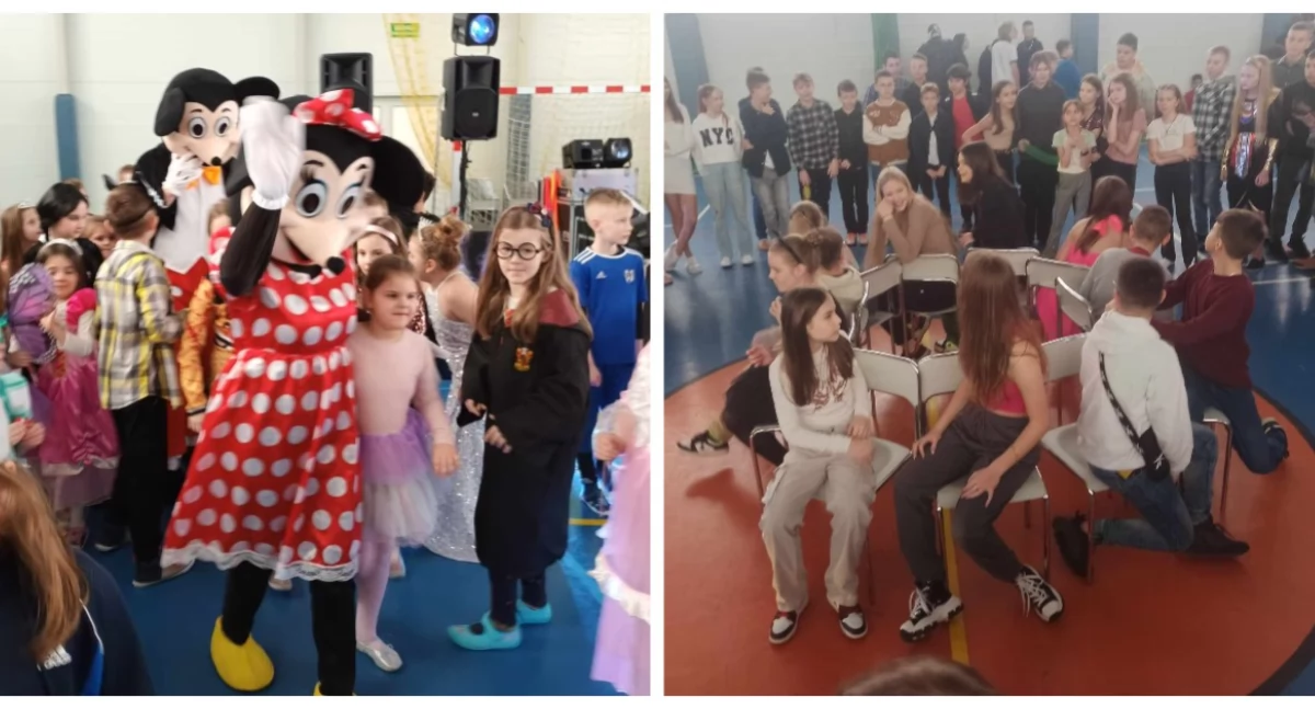 Edukacja, Bajkowa zabawa Szkole Podstawowej Wysokiem Mazowieckiem [foto] - zdjęcie, fotografia