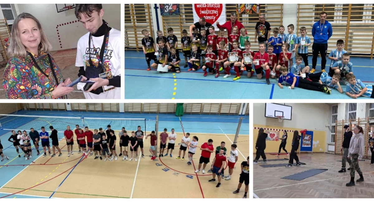 Charytatywne/wolontariat, Sportowy czwartek rzecz WOŚP Szepietowie [foto] - zdjęcie, fotografia
