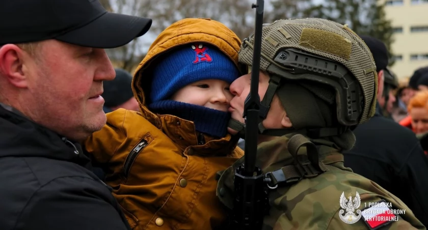 Wojsko, Przysięga wojskowa zwieńczenie Ferii województwie podlaskim [foto] - zdjęcie, fotografia
