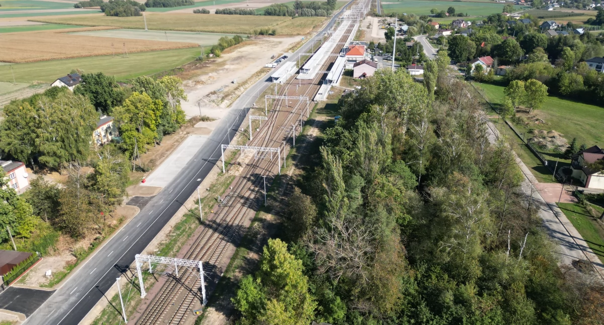 Zdjęcie: Linia kolejowa na terenie powiatu wysokomazowieckiego