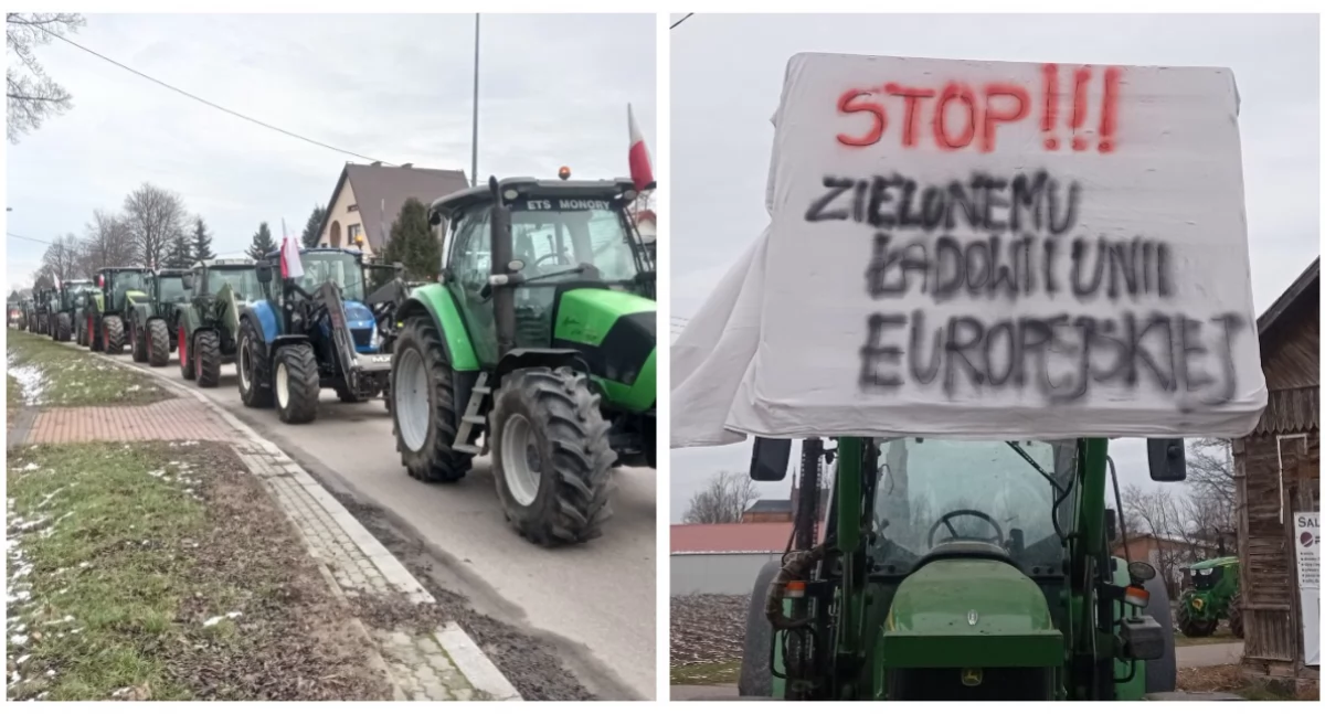 Zdjęcie: Protesty rolników w województwie podlaskim
