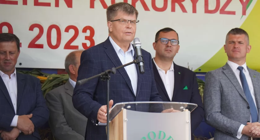 Zdjęcie Jerzy Leszczyński podczas Krajowego Dnia Kukurydzy 2023 w Szepietowie