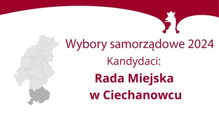 Wybory, Wybory samorządowe lista kandydatów Miejskiej Ciechanowcu - zdjęcie, fotografia