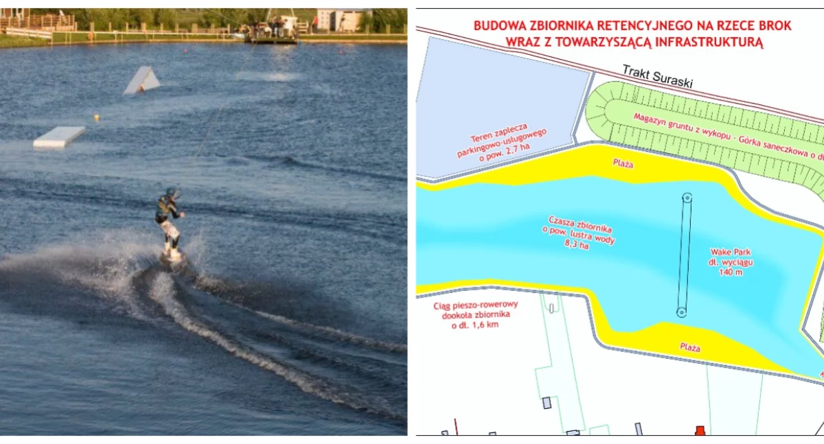 Inwestycje, Skate plaża górka saneczkowa Znamy projekt zalewu Wysokiem Mazowieckiem - zdjęcie, fotografia