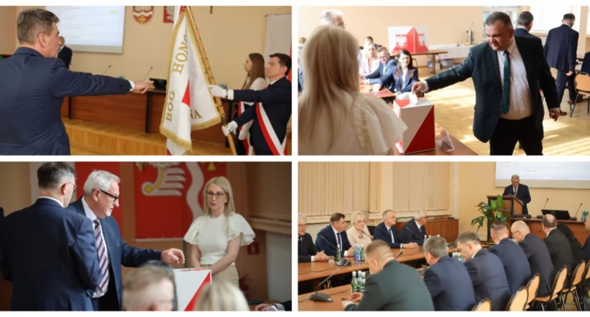 Rady, Radni Powiatu Wysokomazowieckiego wybrali starostę przewodniczącego [FOTO] - zdjęcie, fotografia