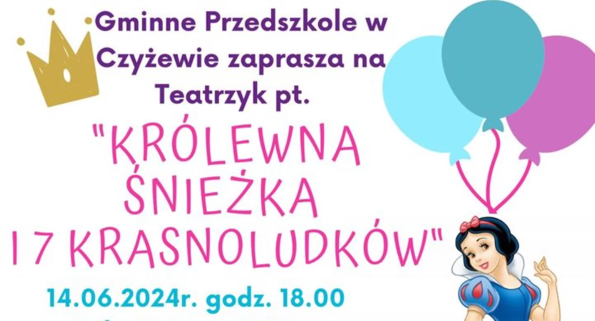 Domy i ośrodki kultury, Zapraszamy Czyżewa przedstawienie „Królewna Śnieżka krasnoludków” - zdjęcie, fotografia
