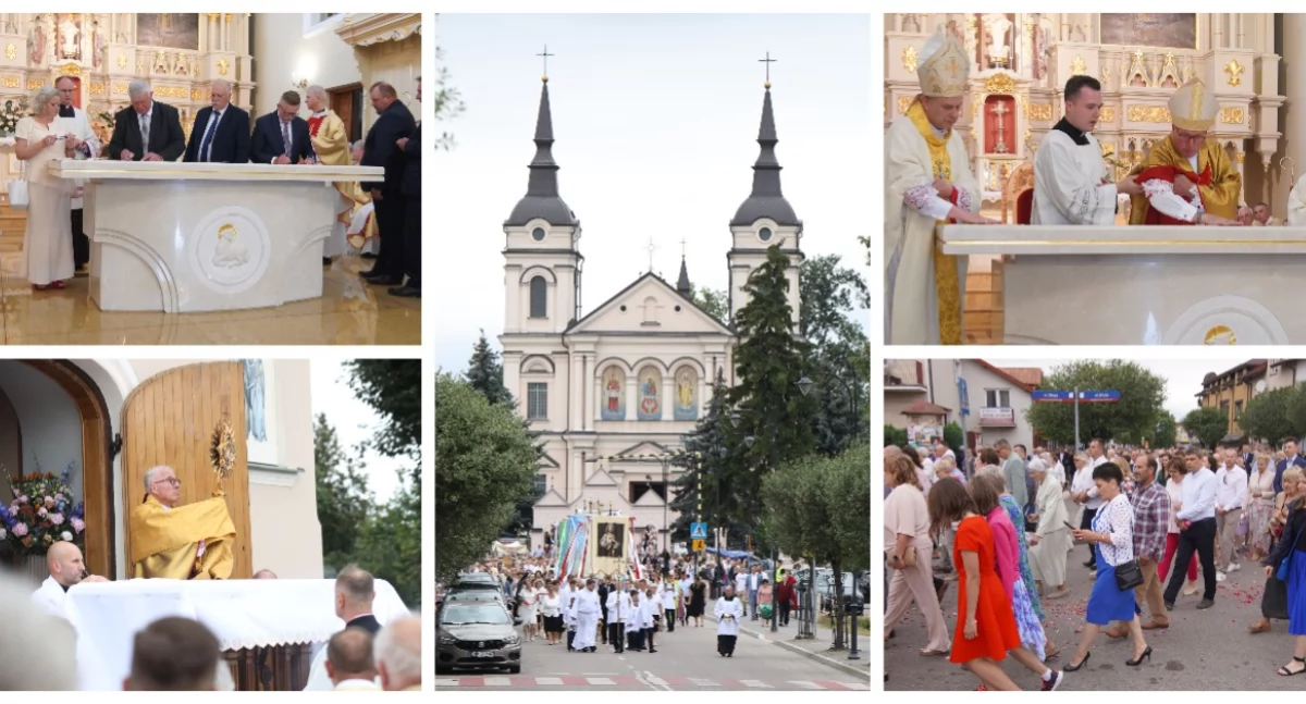 Kościół, Wysokie Mazowieckie Poświęcenie ołtarza kościele Chrzciciela błogosławieństwo kościoła Narodzenia [FOTO VIDEO] - zdjęcie, fotografia