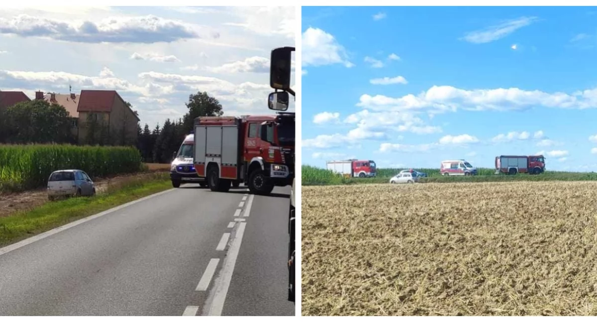 Wypadki drogowe, Uwaga kierowcy! Wysokie Mazowieckie Zambrów zablokowana [FOTO] - zdjęcie, fotografia