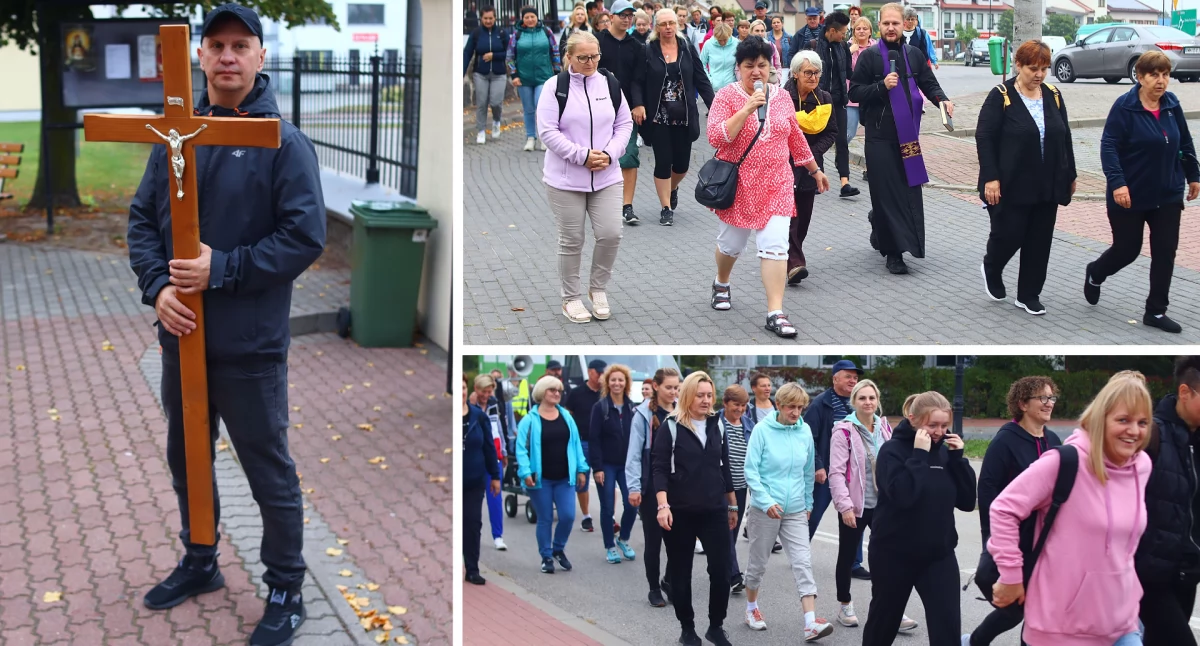 Kościół, Czyżew czwarty wyruszyła Piesza Pielgrzymka Dekanatu Czyżewskiego Zuzeli [FOTO] - zdjęcie, fotografia