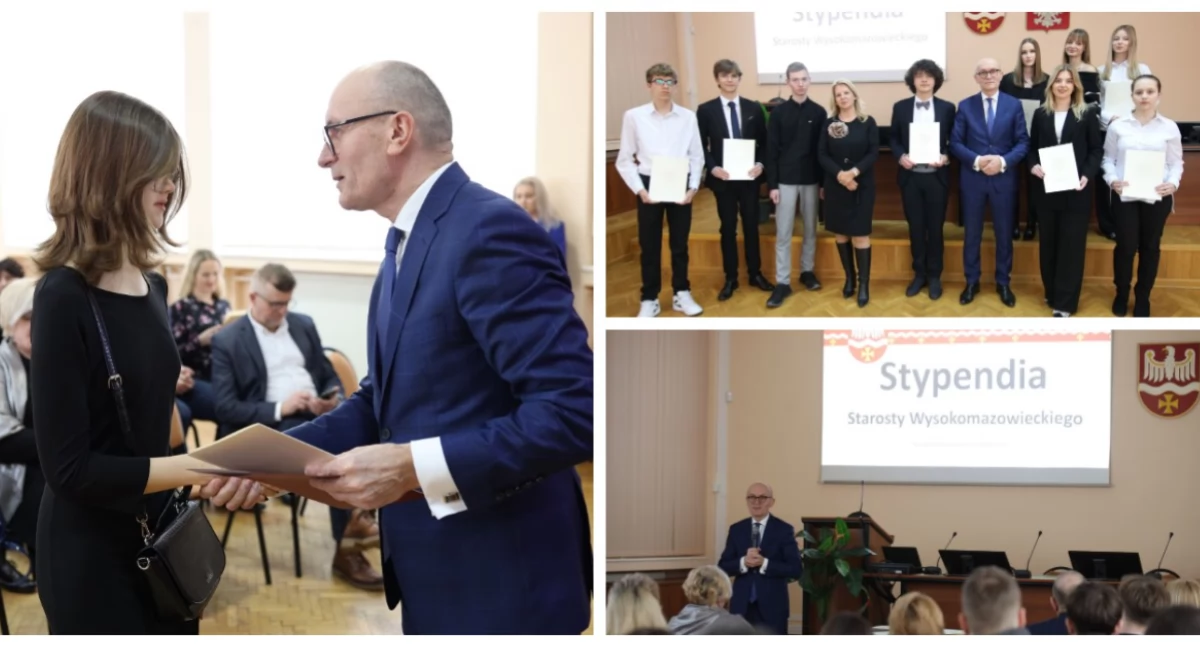 Edukacja, Starosta przyznał stypendia półrocze szkolnego 2024/2025 [FOTO] - zdjęcie, fotografia