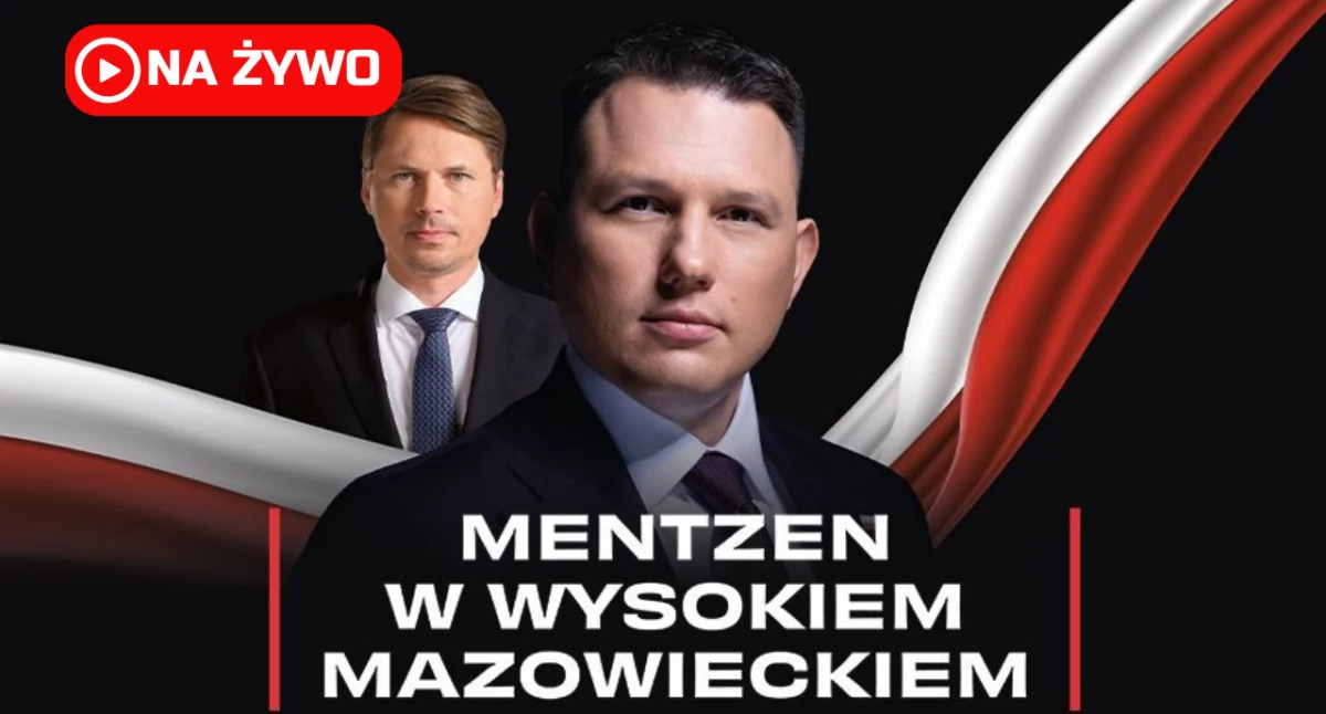 Wybory, ŻYWO] Sławomir Mentzen Wysokiem Mazowieckiem - zdjęcie, fotografia
