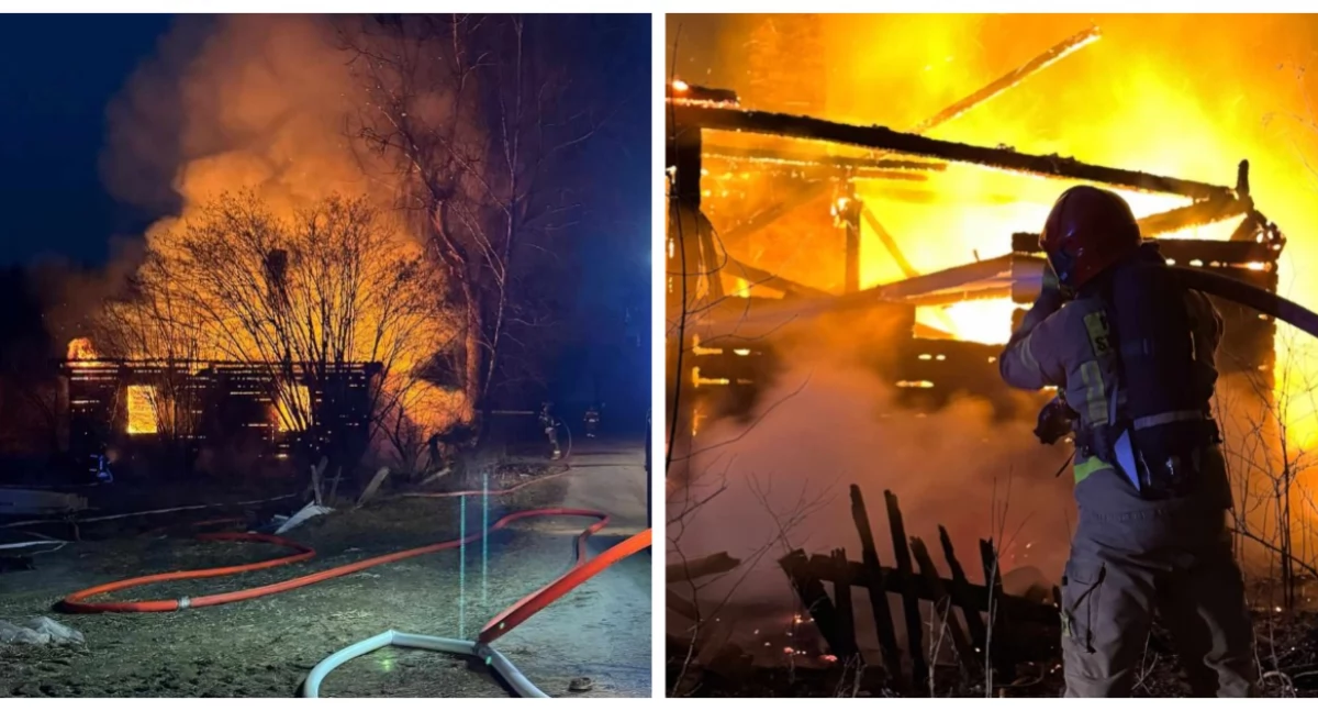 Pożary i straż, Ogień strawił gminie Wysokie Mazowieckie [FOTO] - zdjęcie, fotografia
