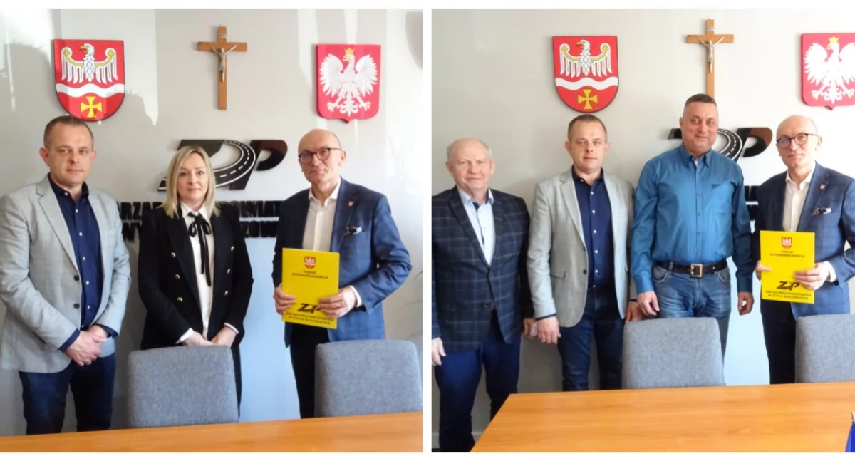Inwestycje, Remont dróg powiatowych gminie Sokoły Czyżew Podpisano umowy realizację - zdjęcie, fotografia