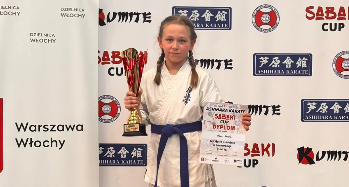Sporty walki, Oliwia Kuchta Ciechanowca podium Międzynarodowego Turnieju SABAKI [foto] - zdjęcie, fotografia
