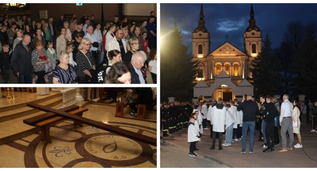 Kościół, Wysokie Mazowieckie Kilka tysięcy wiernych modliło podczas Drogi Krzyżowej ulicami miasta [FOTO VIDEO] - zdjęcie, fotografia