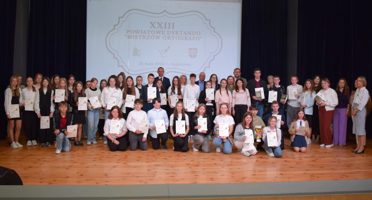 Zdjęcie: XXIII Powiatowe Dyktando Mistrzów Ortografii w Szepietowie