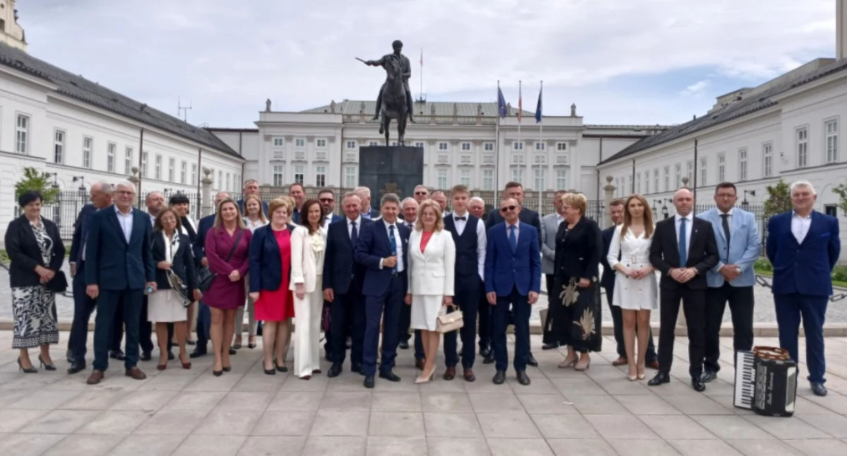 Zdjęcie: Podlascy przedstawiciele na dzisiejszej Gali AgroLiga 2024 w Pałacu Prezydenckim