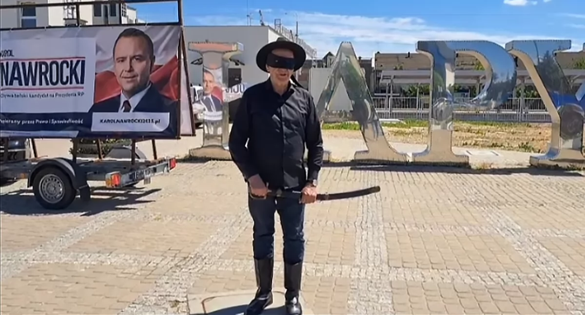 Zdjęcie: Podlaski Zorro w akcji /fot. Facebook Jacek Bogucki