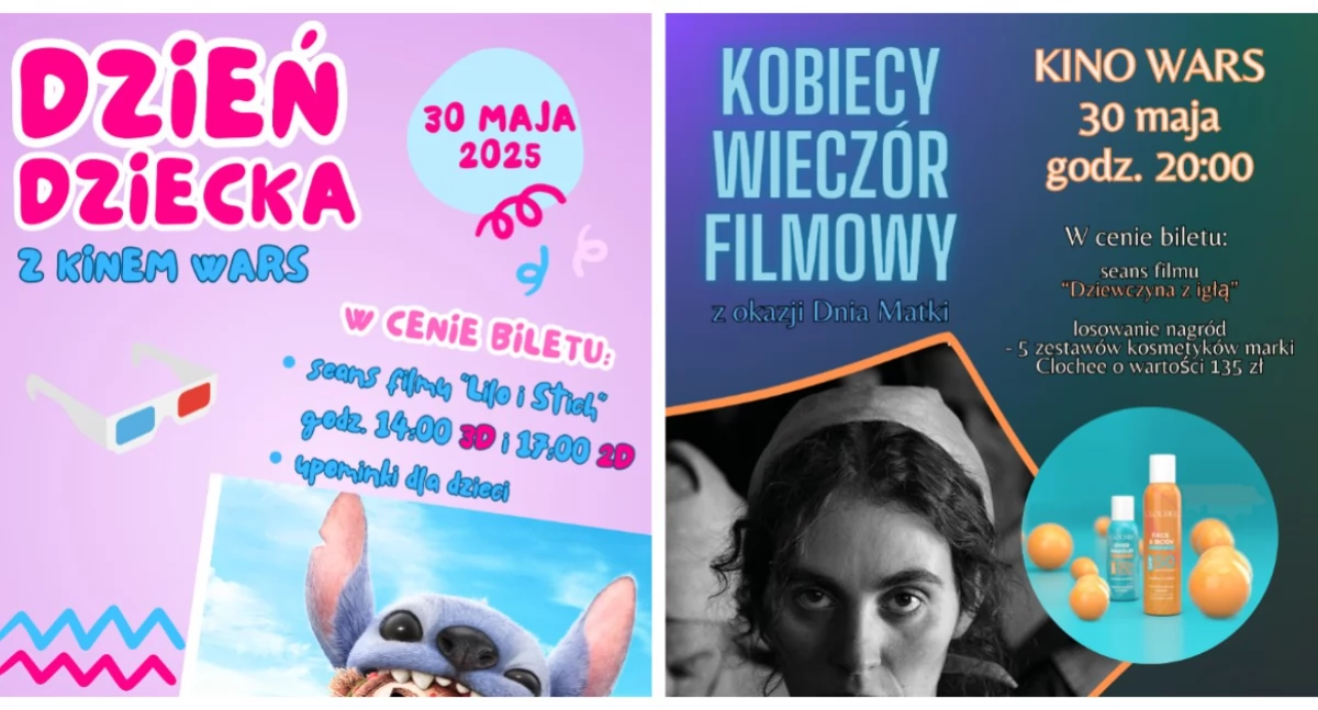 Kino, Filmowy koniec Kinie Dzień Dziecka Kobiecy Wieczór Filmowy - zdjęcie, fotografia