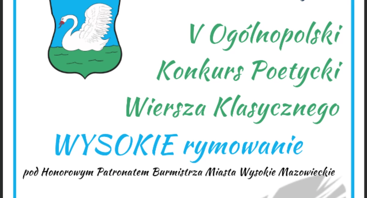 Konkursy, Ogólnopolski Konkurs Poetycki Wiersza Klasycznego zaproszenie poetyckiej rywalizacji - zdjęcie, fotografia