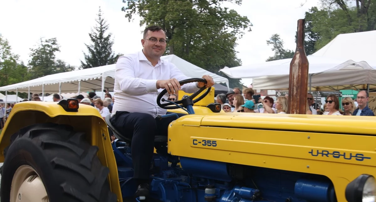 Stefan Krajewski podczas Podlaskiego Święta Chleba w Ciechanowcu w 2024 roku