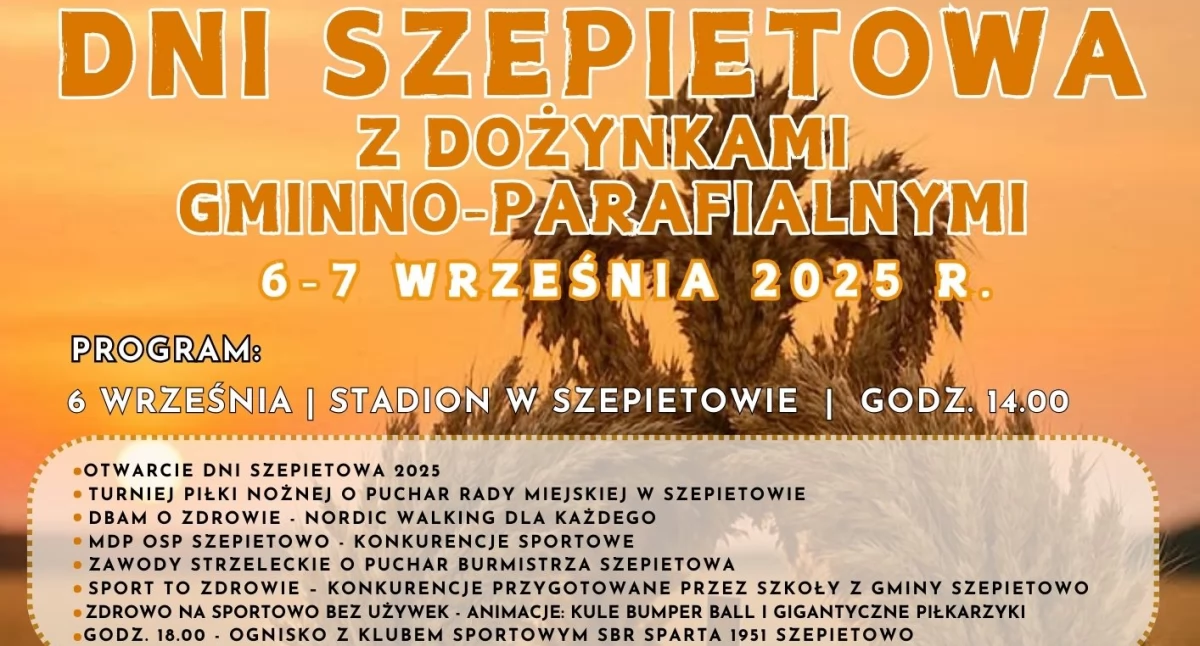 Zdjęcie: Harmonogram Dni Szepietowa 2025
