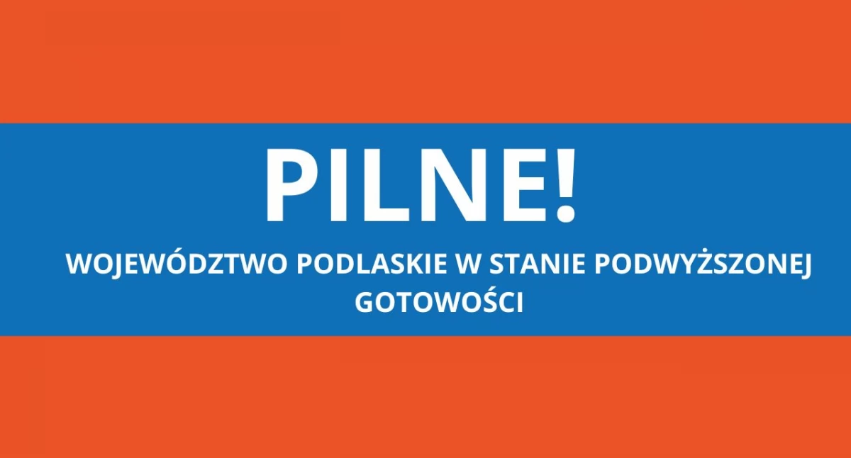 Komunikaty, Naruszenie polskiej przestrzeni powietrznej województwo podlaskie stanie podwyższonej gotowości - zdjęcie, fotografia