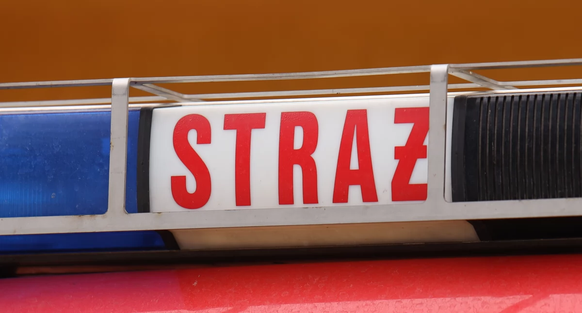 Pożary i straż, Kulesze Kościelne Płonęła elewacja jednorodzinnego - zdjęcie, fotografia