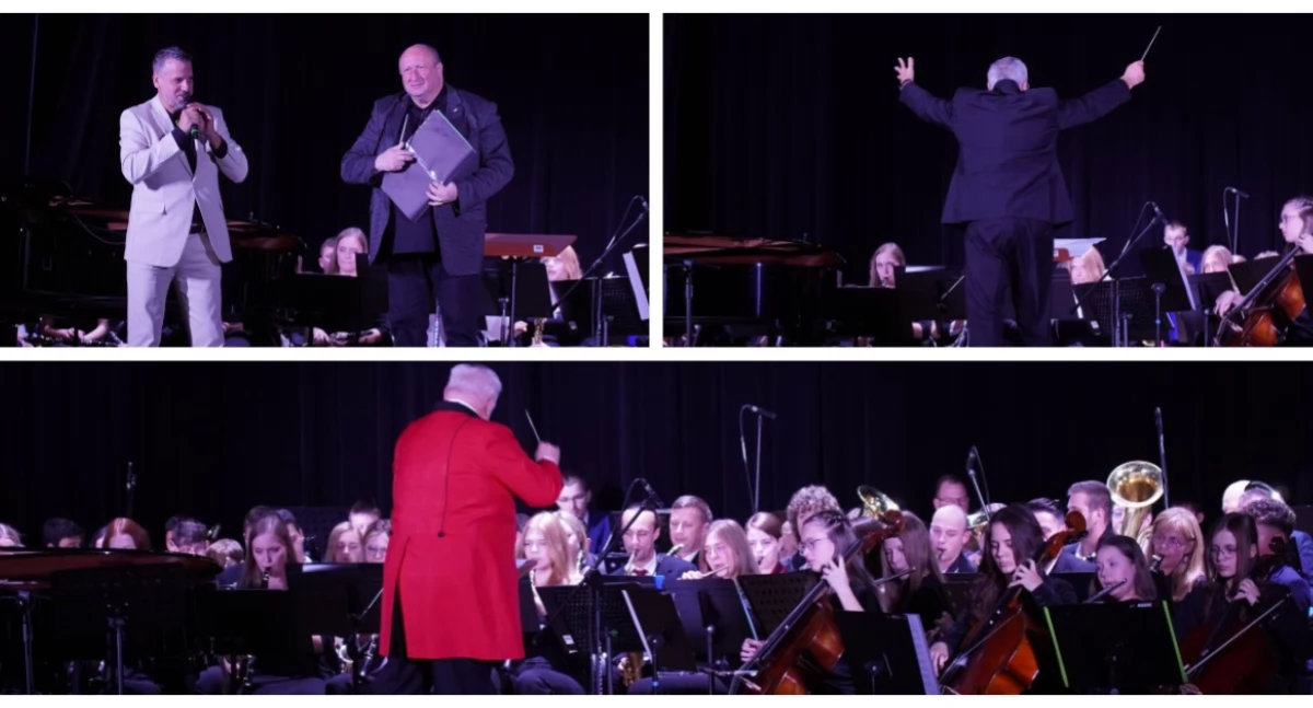 Koncerty, Muzyczna uczta Wysokiem Mazowieckiem koncert ramach Międzynarodowej Parady Dyrygentów Orkiestr Dętych [FOTO] - zdjęcie, fotografia