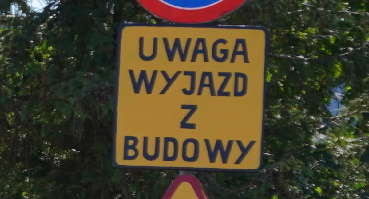 Utrudnienia drogowe, Utrudnienia drodze powiatowej Kulesze Kościelne Gołasze Mościckie - zdjęcie, fotografia