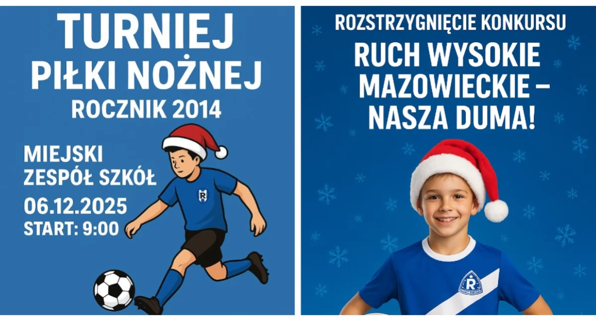 Piłka nożna, Sportowe Mikołajki Wysokiem Mazowieckiem turniej finał konkursu sobotę! - zdjęcie, fotografia