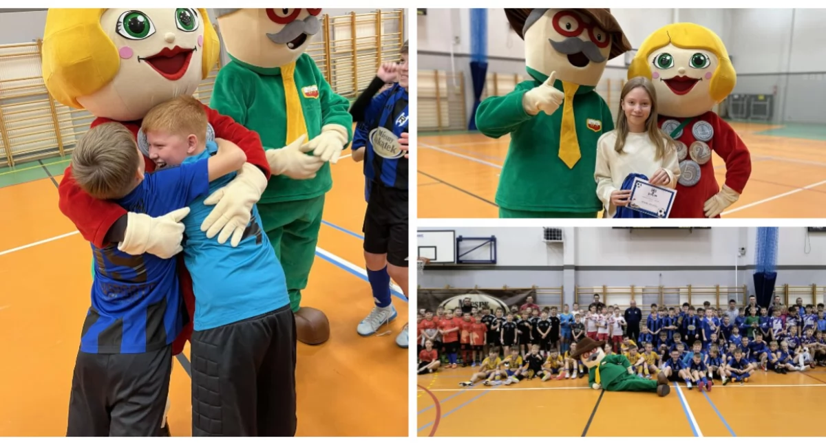 Piłka nożna, Turniej Mikołajkowy Wysokiem Mazowieckiem sportowe emocje podsumowanie konkursu plastycznego [foto] - zdjęcie, fotografia
