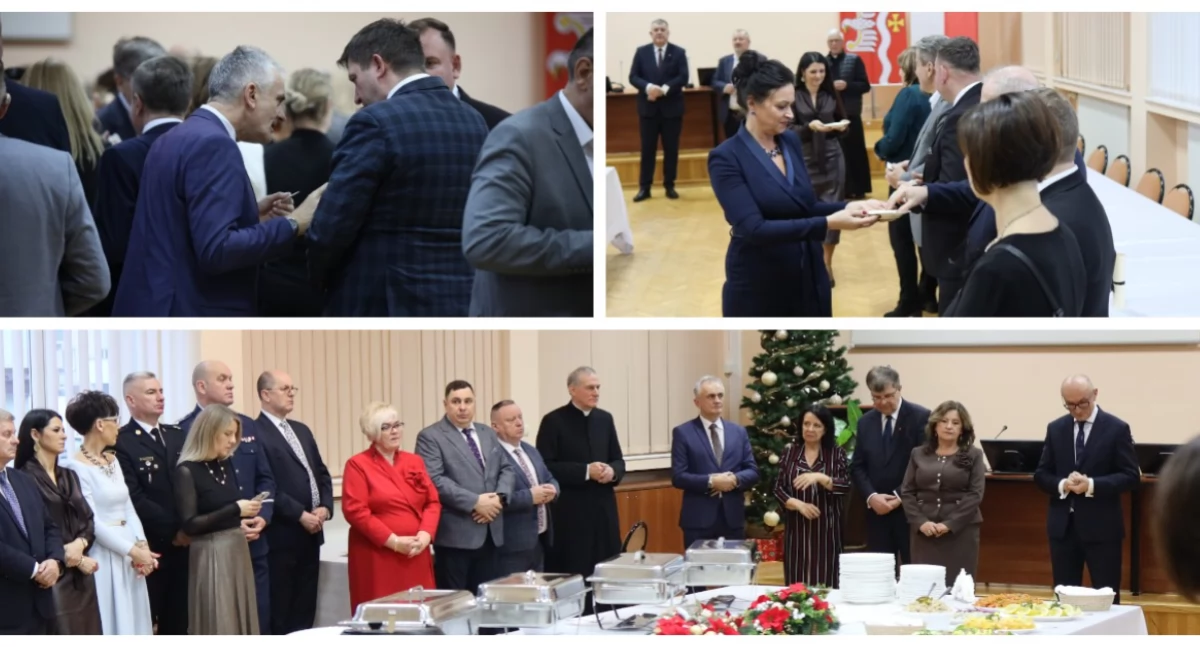 Święta, Świąteczne spotkanie Starostwie Powiatowym Wysokiem Mazowieckiem [FOTO] - zdjęcie, fotografia