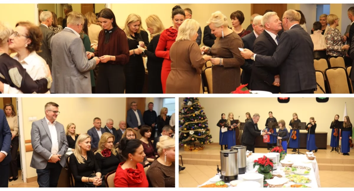 Święta, Tradycyjne spotkanie opłatkowe Urzędzie Miasta Wysokie Mazowieckie [FOTO] - zdjęcie, fotografia