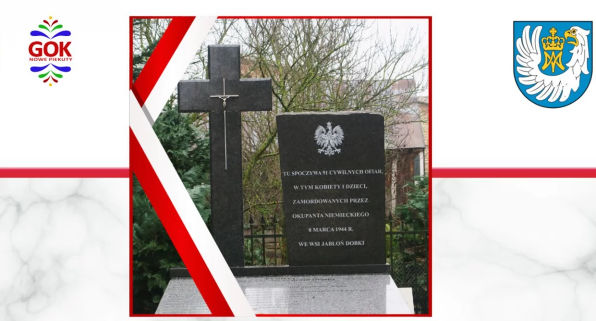 Uroczystości, Uczczą pamięć zamordowanych mieszkańców Jabłoń Dobki Przed rocznica tragedii - zdjęcie, fotografia