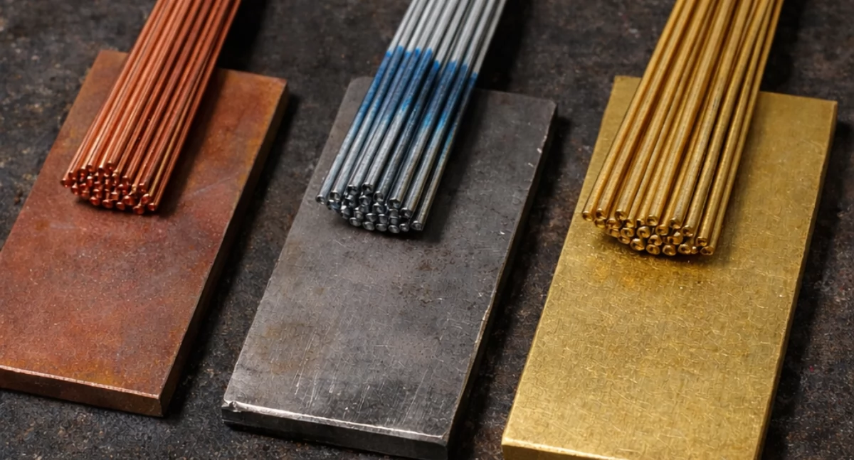 Luty twarde: dobór spoiwa do miedzi, stali i mosiądzu