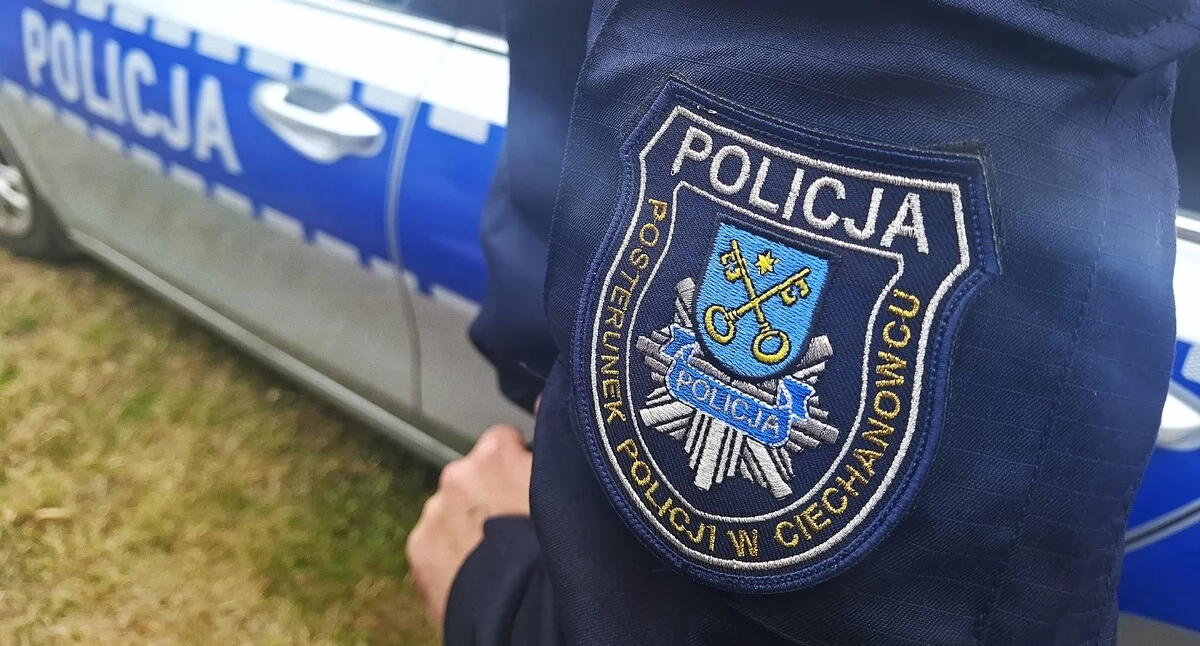 Kronika policyjna, Pijany kierowca zatrzymany przez policjantów Ciechanowca - zdjęcie, fotografia