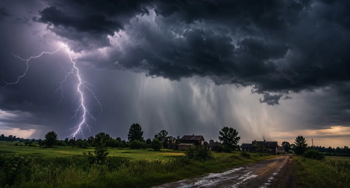 Meteo, Możliwe burze silny wiatr ostrzega - zdjęcie, fotografia