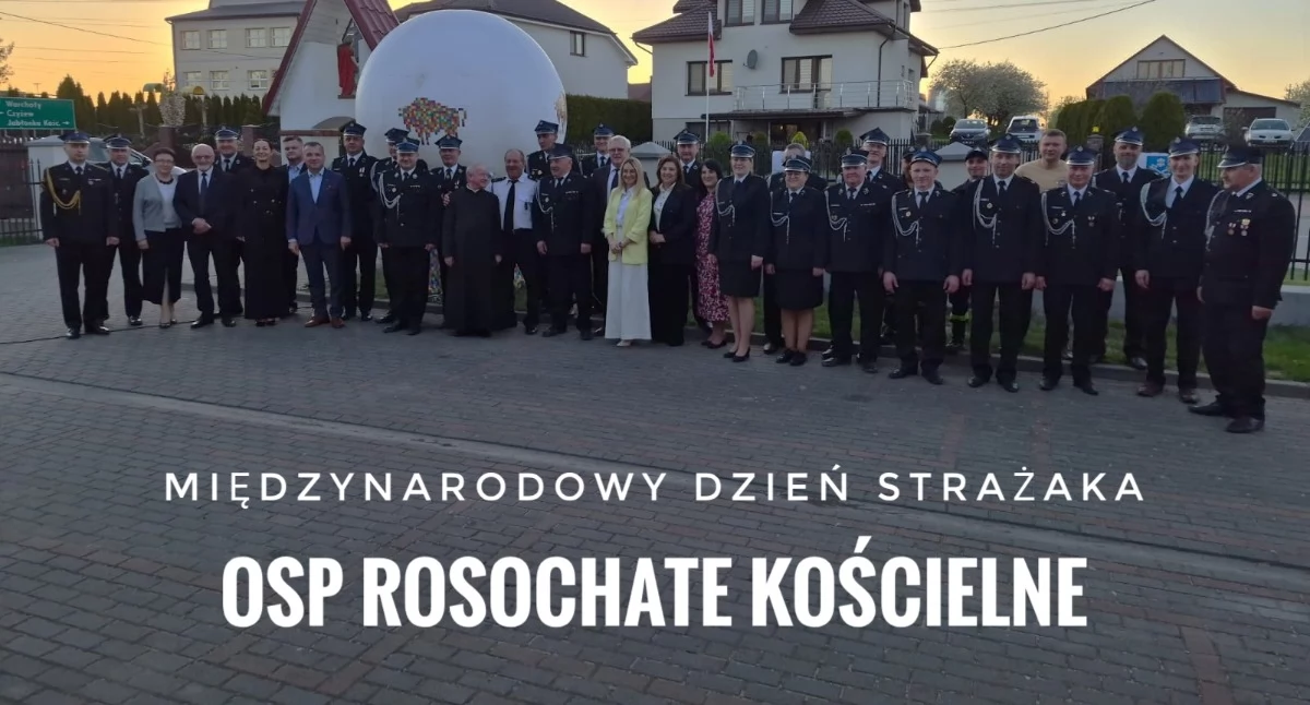 Pożary i straż, Obchody Międzynarodowego Strażaka Rosochatem Kościelnem - zdjęcie, fotografia
