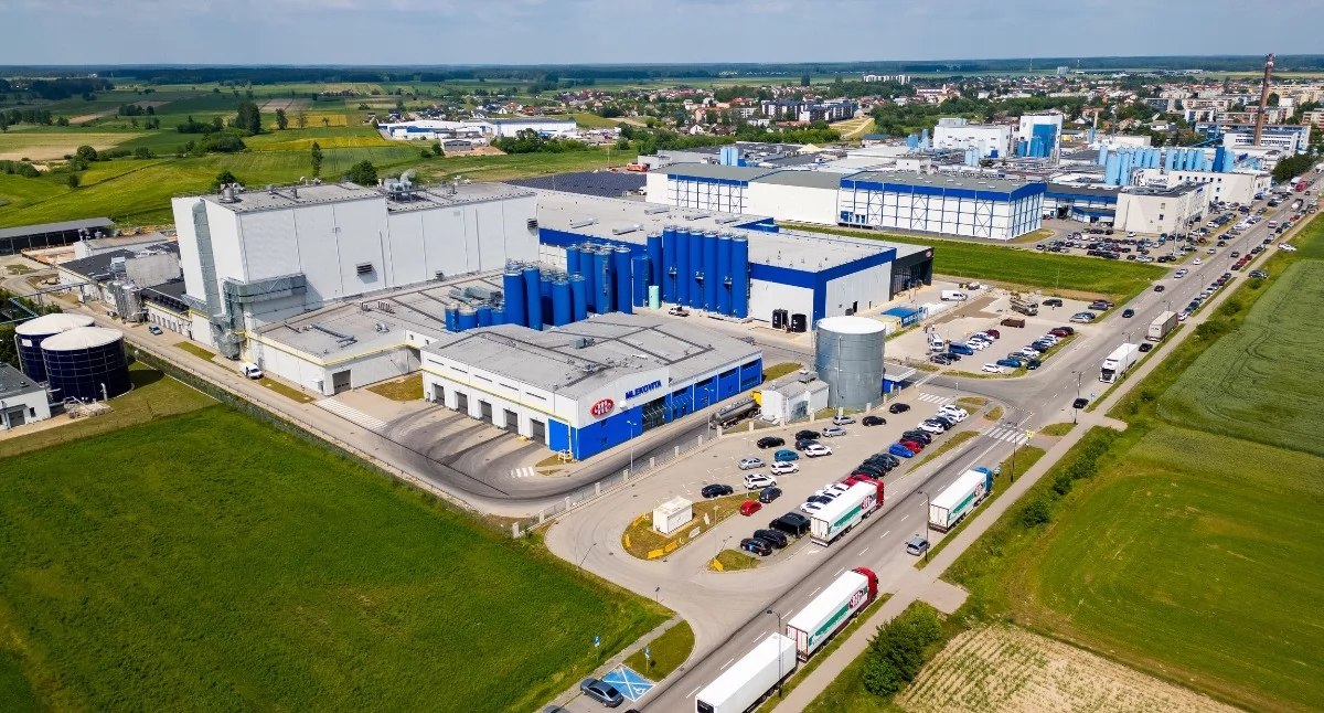 Zdjęcie: Zakład produkcyjny Grupy MLEKOVITA w Wysokiem Mazowieckiem