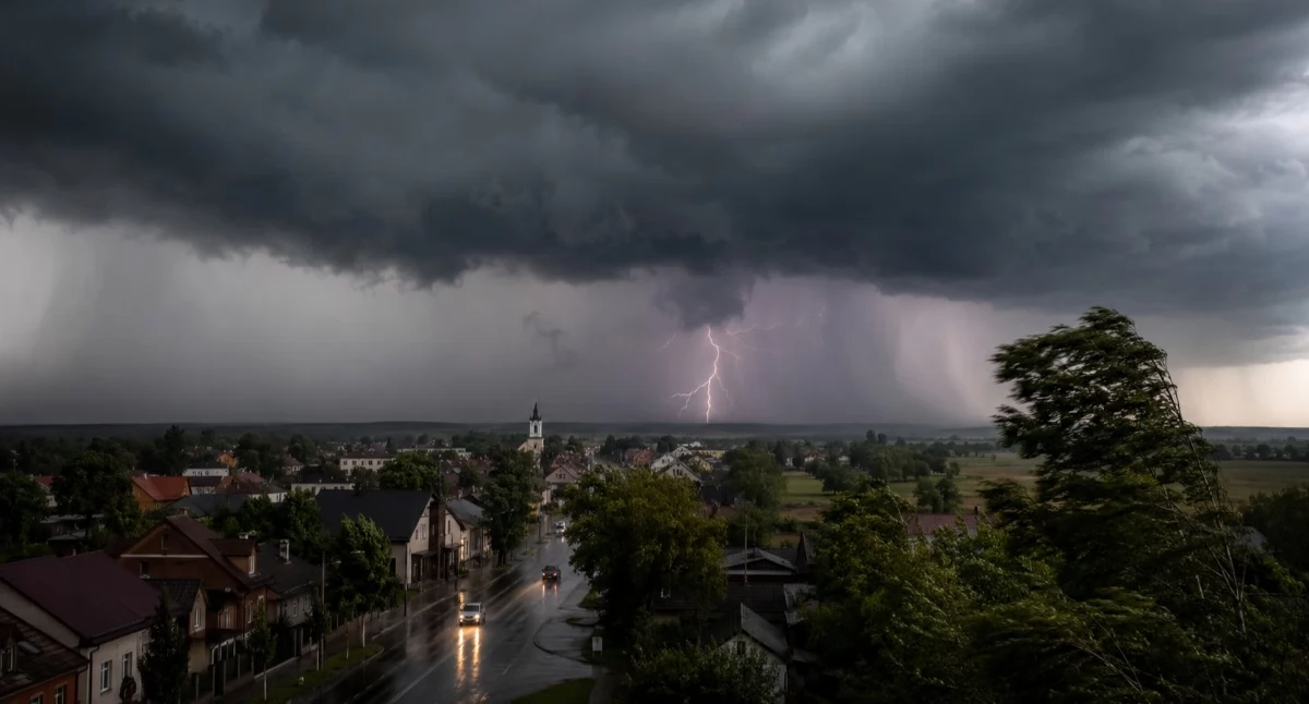 Burze, ulewny deszcz i grad. Ostrzeżenie IMGW także dla powiatu wysokomazowieckiego