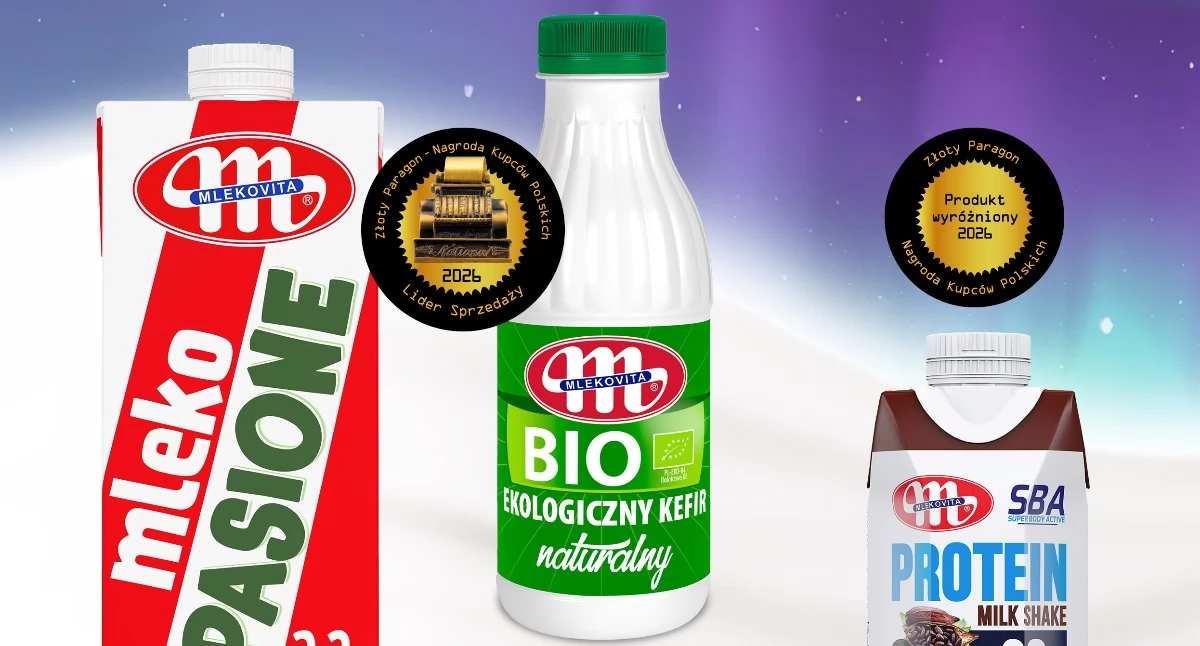 Cztery produkty Mlekovity nagrodzone w konkursie „Złoty Paragon 2026”