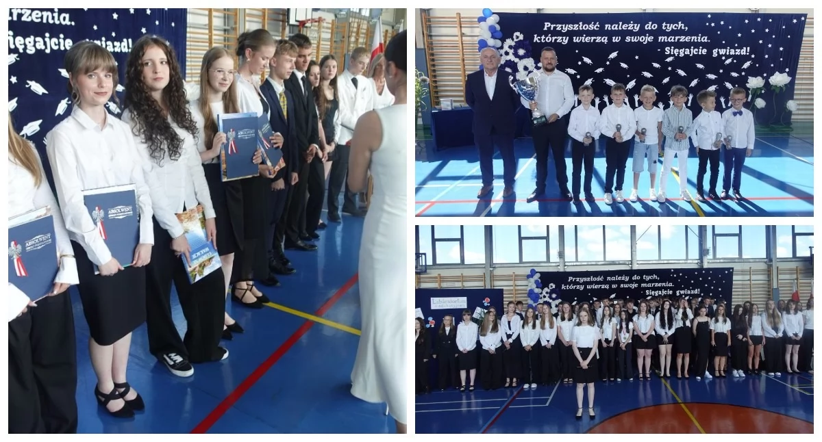 Edukacja, Uroczyste zakończenie szkolnego pożegnanie absolwentów Wysokiem Mazowieckiem [foto] - zdjęcie, fotografia