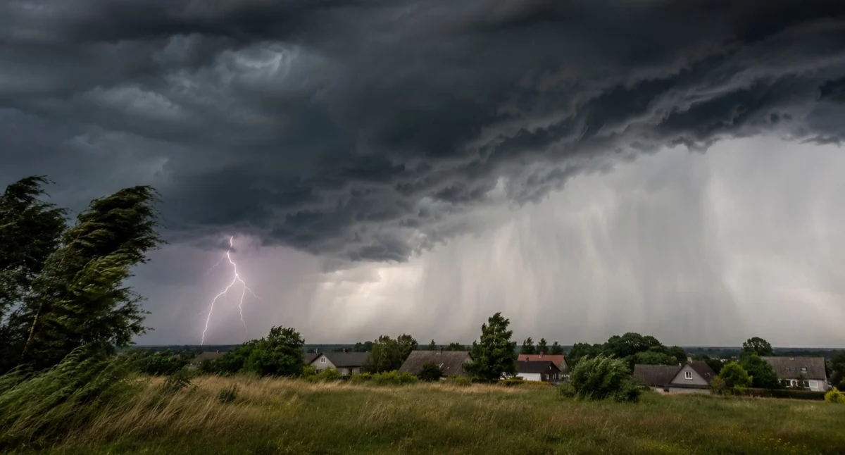 Zdjęcie: Burza z silnym wiatrem