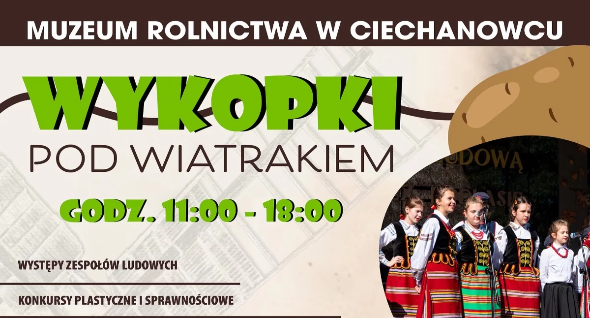 Imprezy plenerowe, motyką potem ziemniaczane specjały „Wykopki wiatrakiem” września - zdjęcie, fotografia