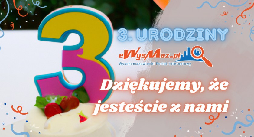 Świętujemy 3. urodziny portalu eWysMaz.pl!